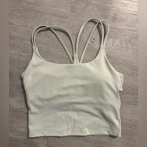 Fabletics Light mint blue Strappy Crop Top - size small